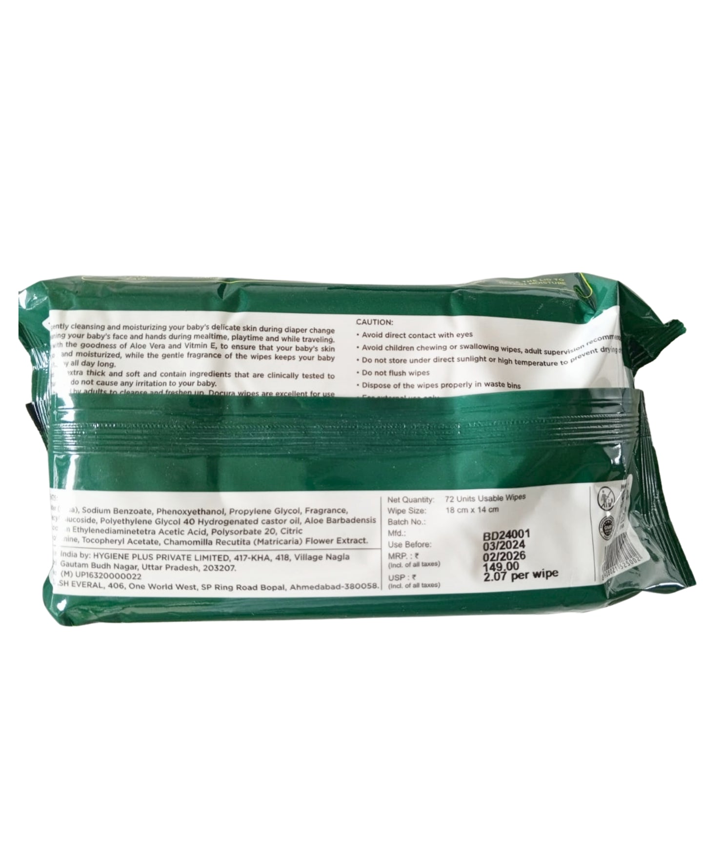 Baby Wipes (72wipes)