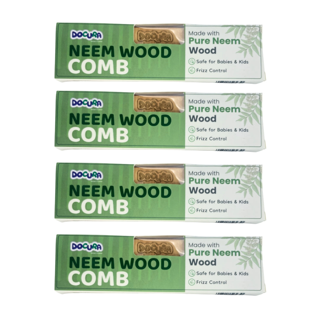 Docura neem wood comb