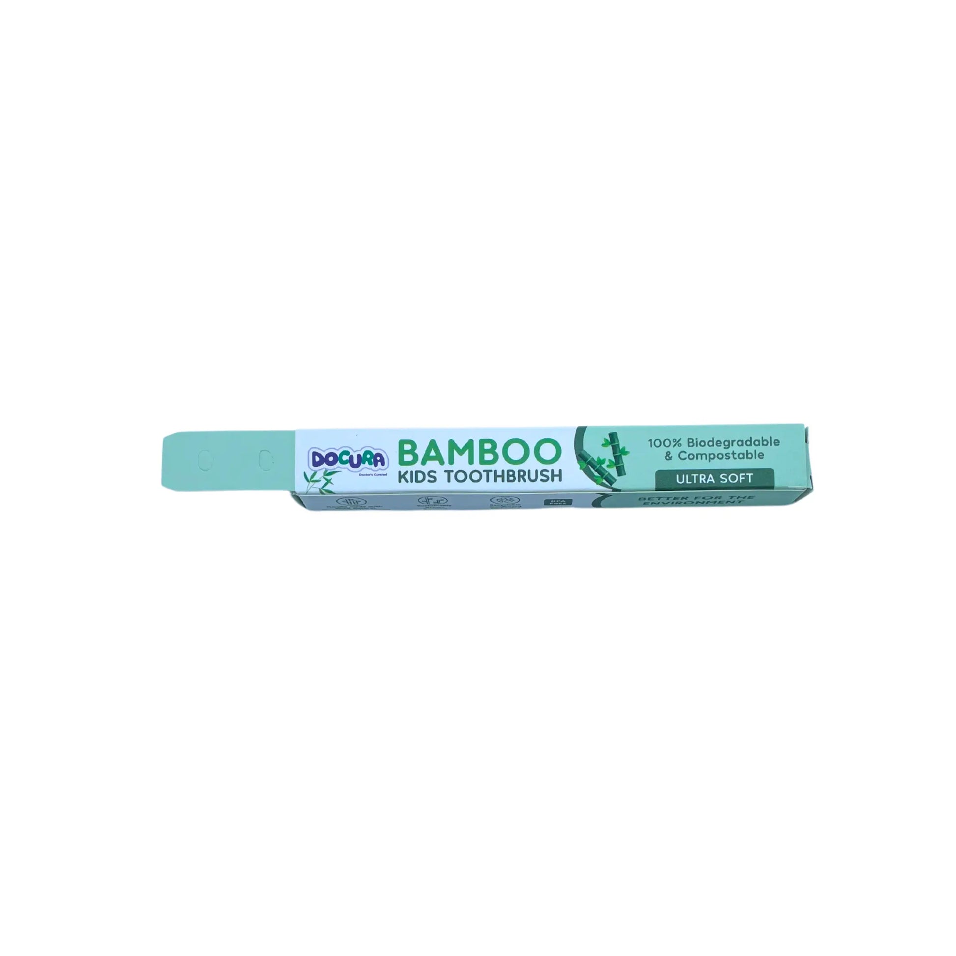 docura bamboo kids toothbrush