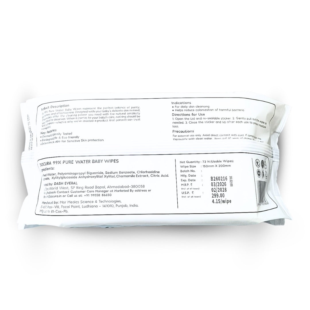 99% Pure Water Baby Wipes