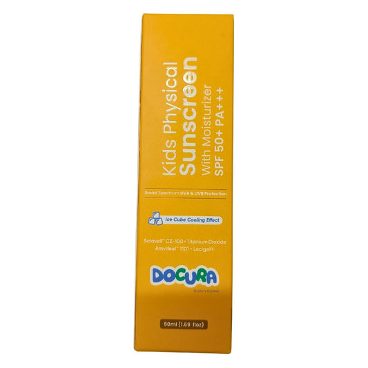 Docura Kids Physical Sunscreen SPF 50+ PA+++ (50ml)