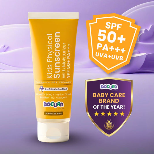 Docura Kids Physical Sunscreen SPF 50+ PA+++ (50ml)