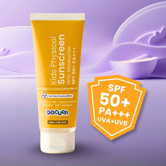 Docura Kids Physical Sunscreen SPF 50+ PA+++ (50ml)