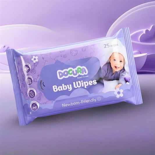ડોક્યુરા નવજાત-મૈત્રીપૂર્ણ બેબી વાઇપ્સ 