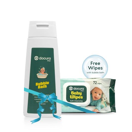 Bubble Bath (200ml)+ Baby Wipes (72wipes) Pack of 2