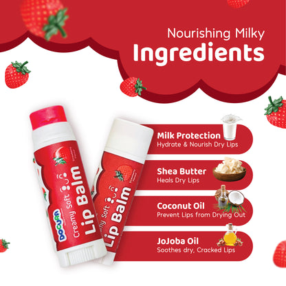 Strawberry Creamy Soft Lip Balm Strawberry (Pack of: 1, 5 g)