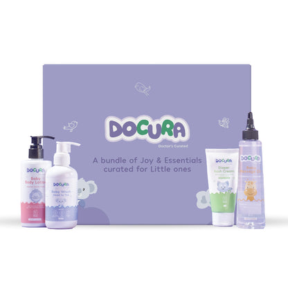 Docura Complete Baby Care Essentials Premium Gift Box (Pack of 4 Products)