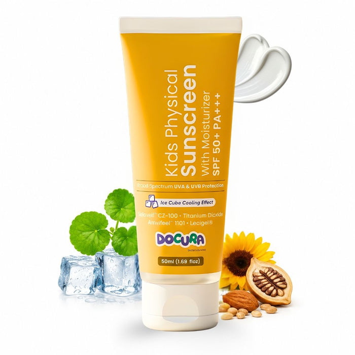 Docura Kids Physical Sunscreen SPF 50+ PA+++ (50ml)